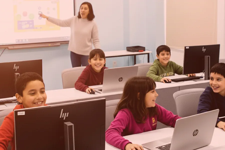 Aula digital equipada